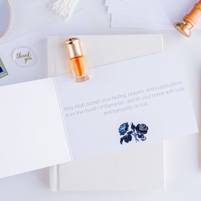 Monochrome Floral Eid Cards